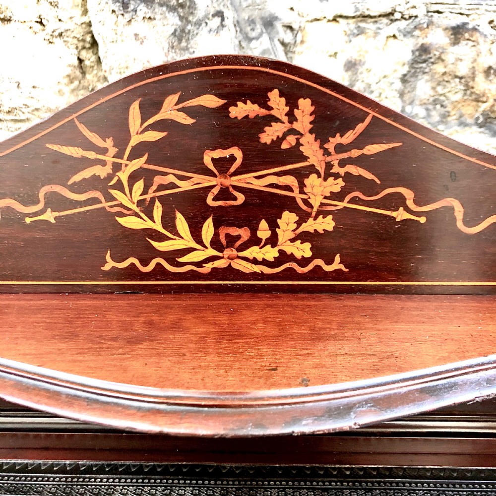 A fine late 19th century mahogany writing table desk View X