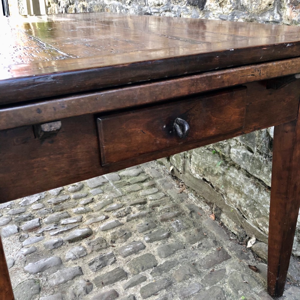 A French 19th century extending farmhouse kitchen table  View III