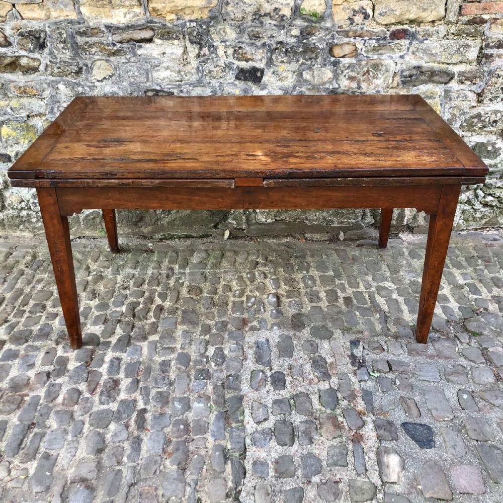 A French 19th century extending farmhouse kitchen table  View IV