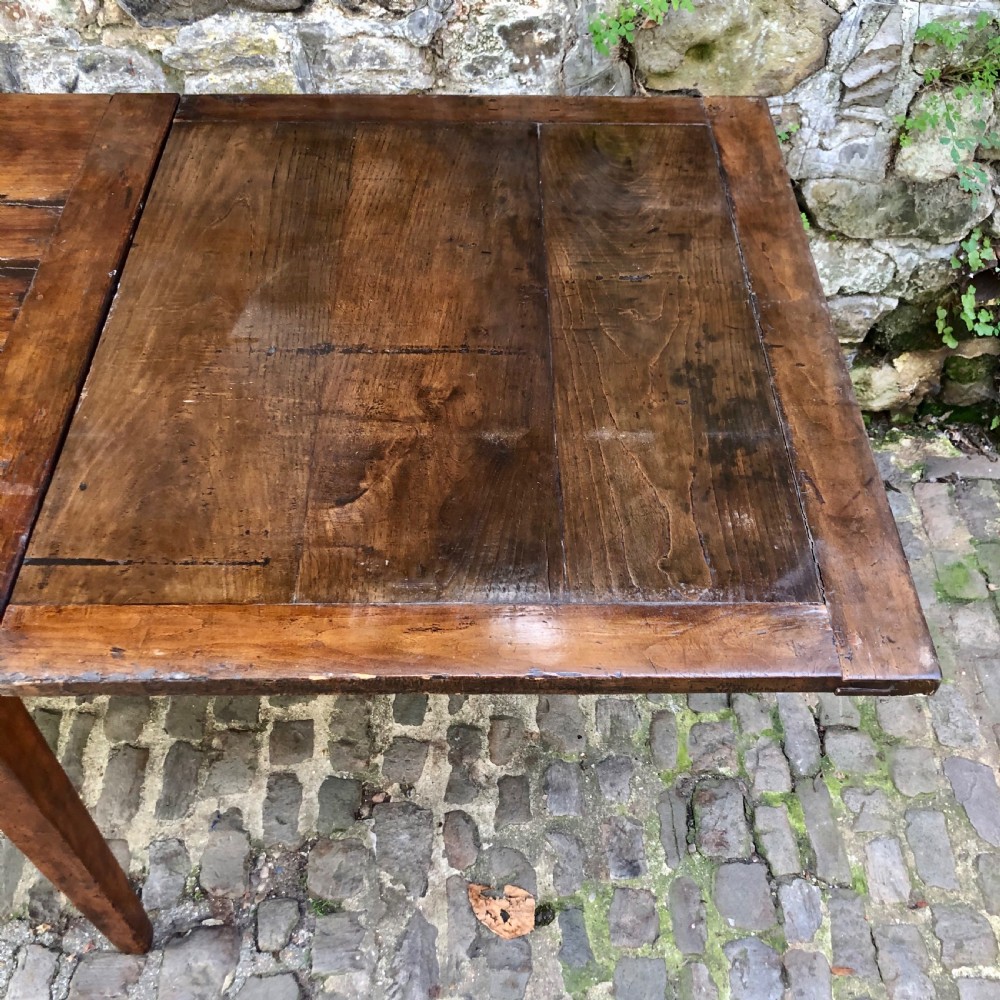 A French 19th century extending farmhouse kitchen table  View IX