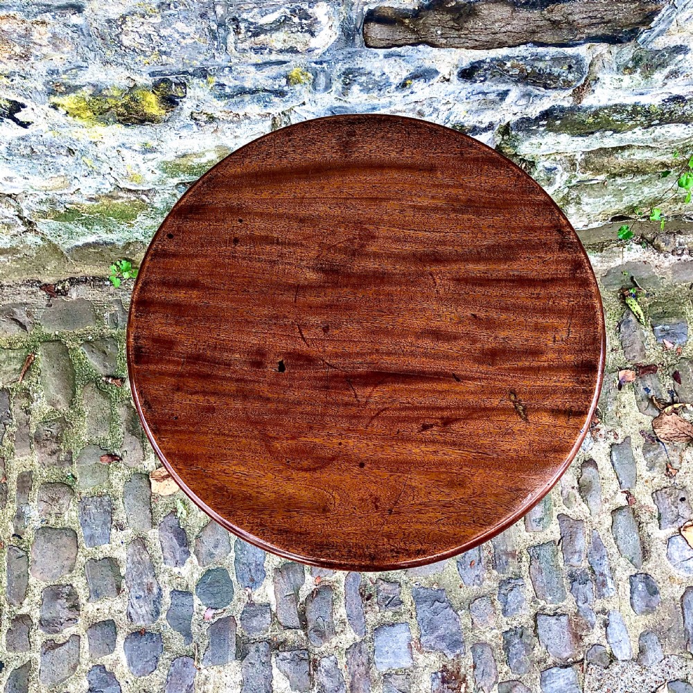 A George III mahogany and fruitwood wine table  View III