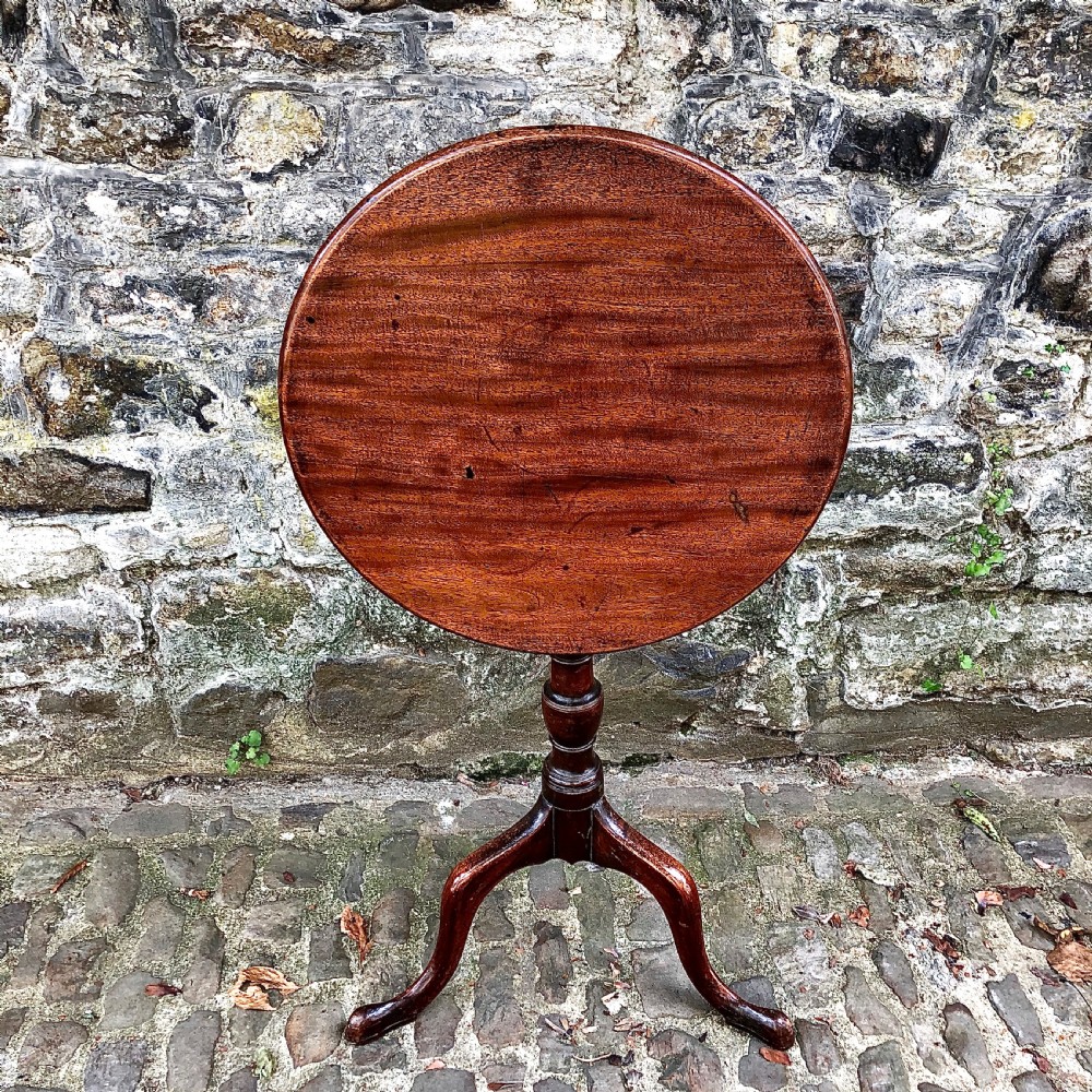 A George III mahogany and fruitwood wine table  View IV