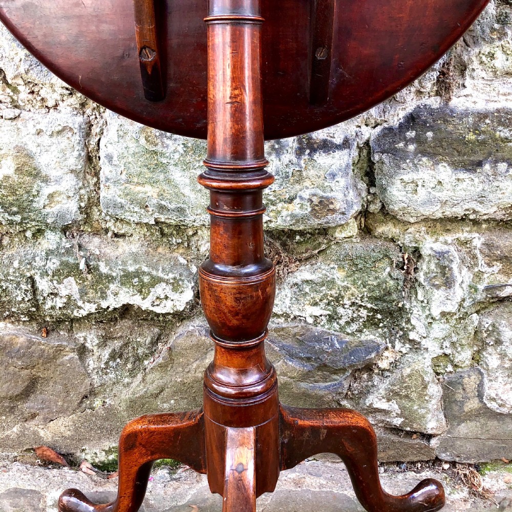 A George III mahogany and fruitwood wine table  View VI