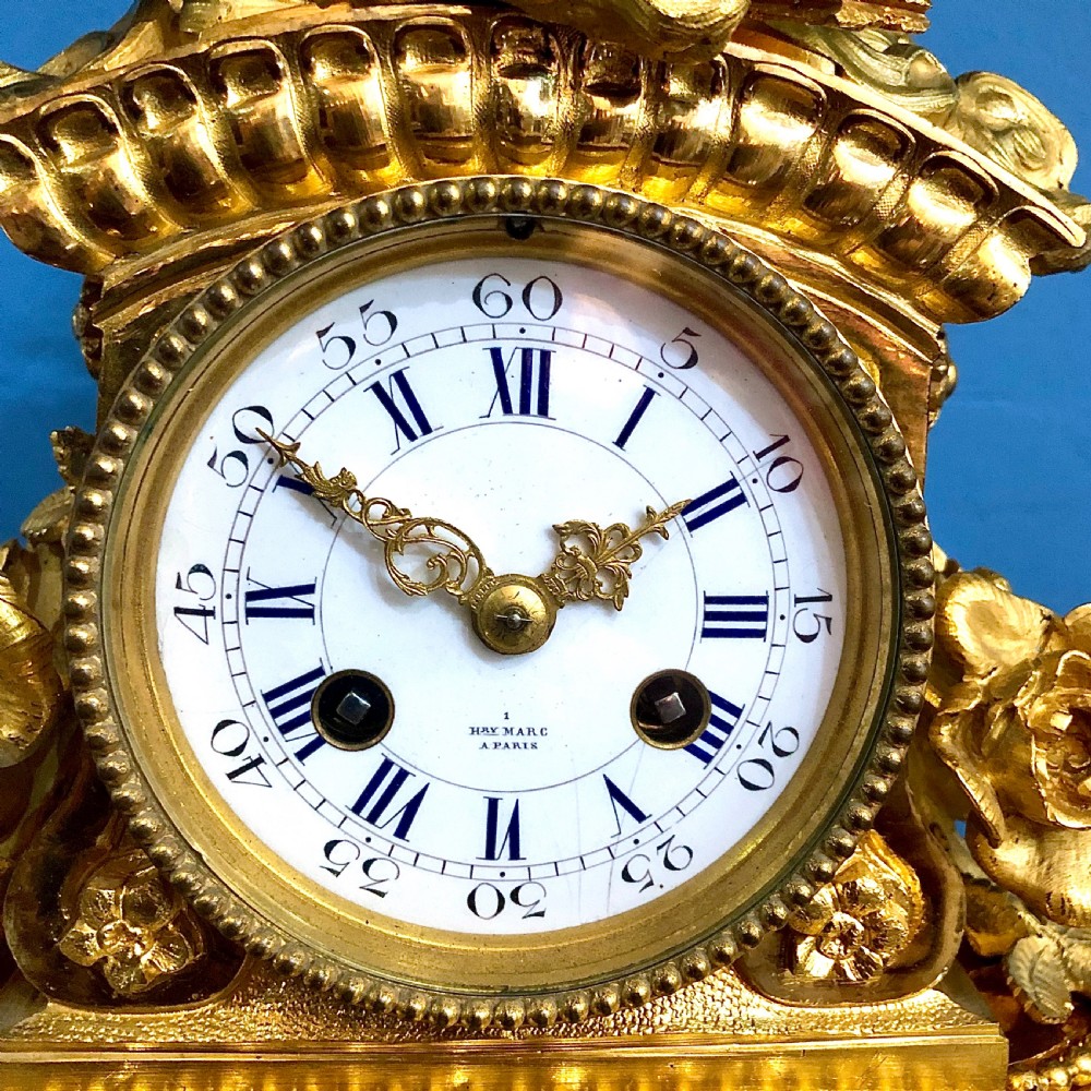 A fine mantel clock by Henri Marc View III