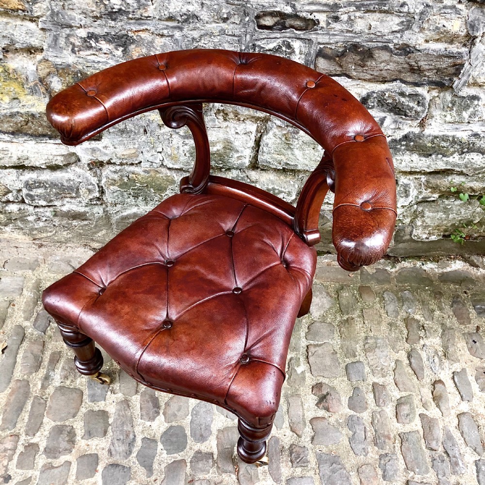 A William IV mahogany desk chair  View IV