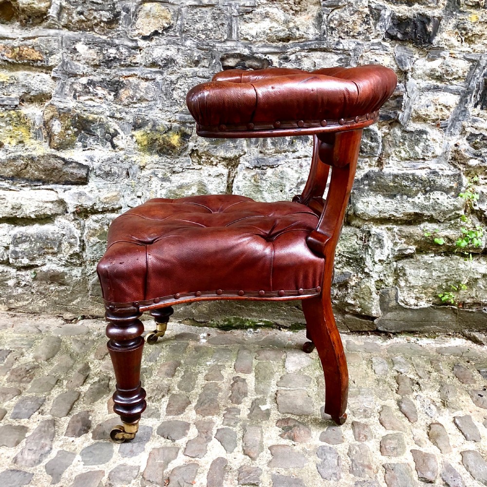 A William IV mahogany desk chair  View VI