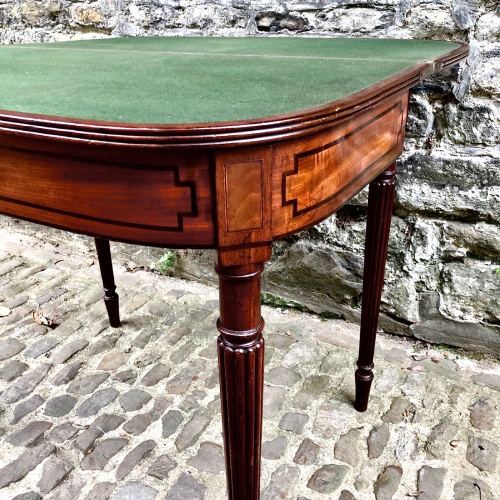 A George III mahogany card table  View VII