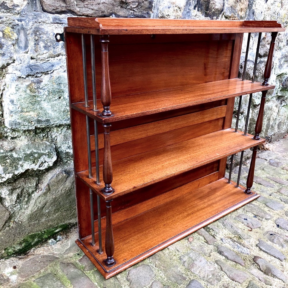 An early 19th century set of hanging shelves View IV