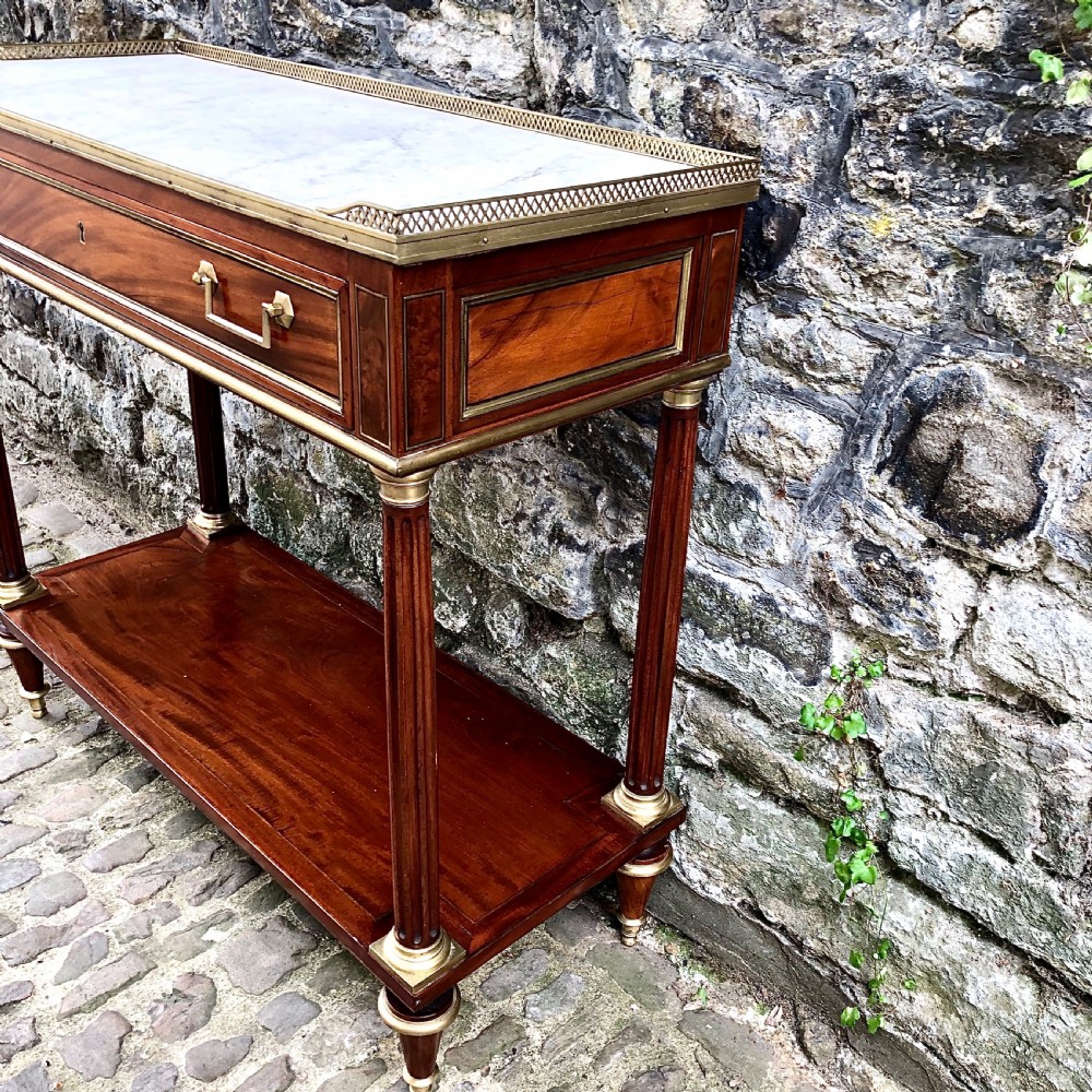 A Louis XVI mahogany console table  View IV