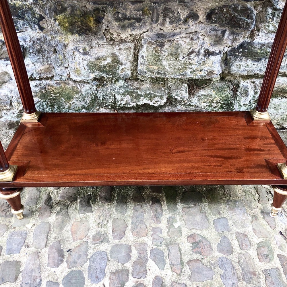 A Louis XVI mahogany console table  View V