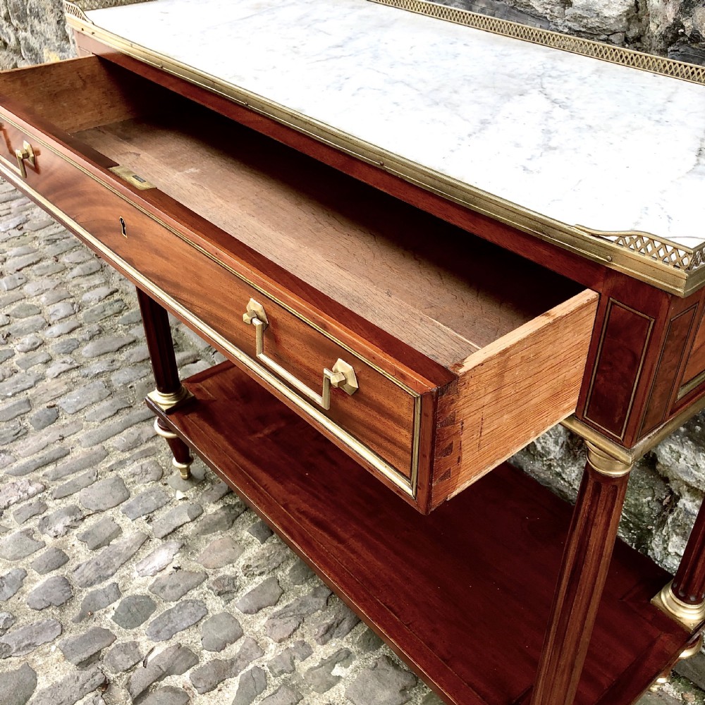 A Louis XVI mahogany console table  View VI