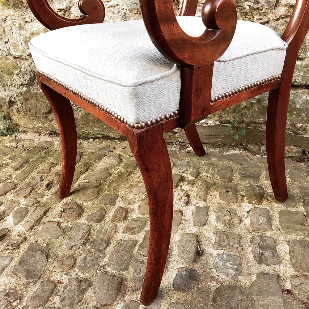 A George IV mahogany desk chair View V