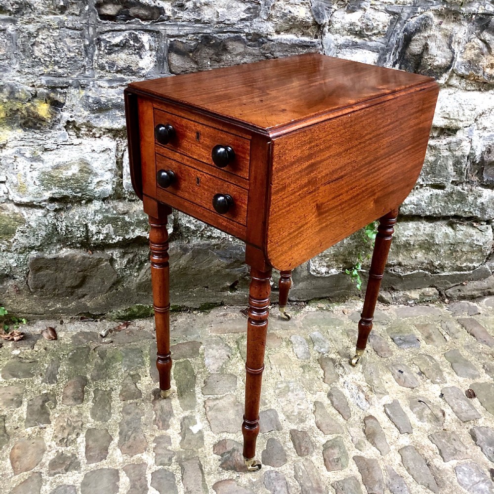 A Regency mahogany Pembroke or side table  View IV