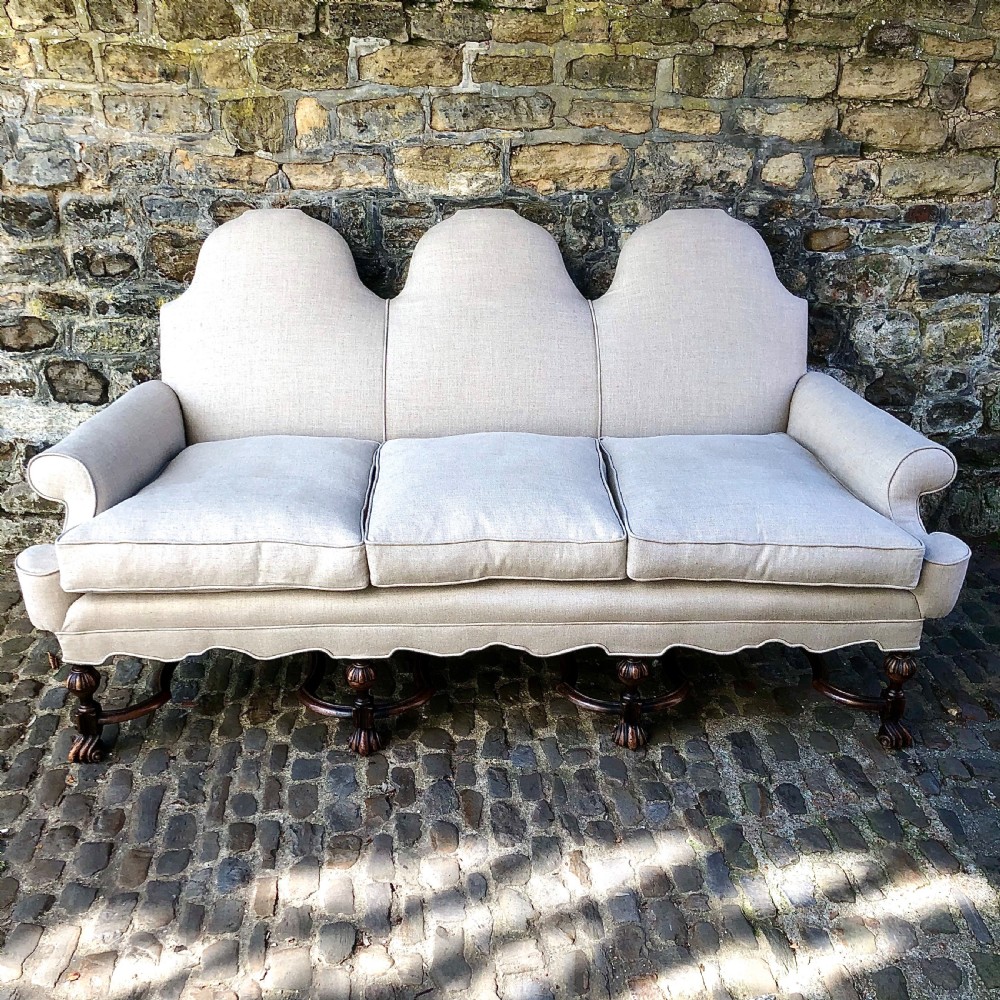 A 19th century William and Mary style sofa 