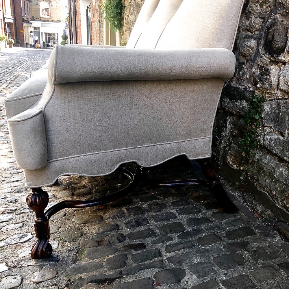A 19th century William and Mary style sofa  View V