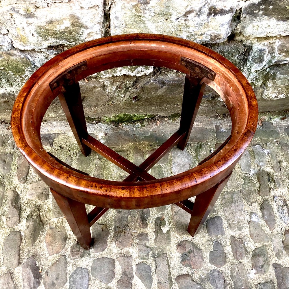A Regency mahogany dressing table stool  View III