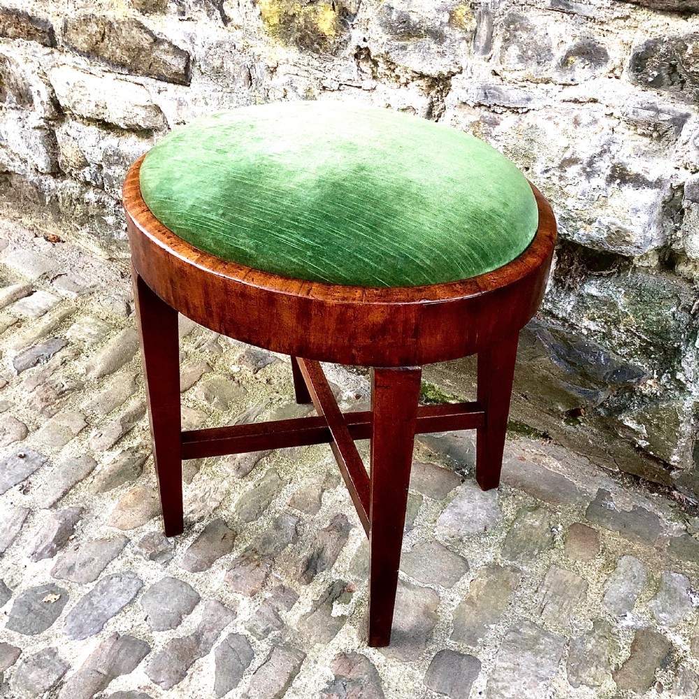 A Regency mahogany dressing table stool  View IV