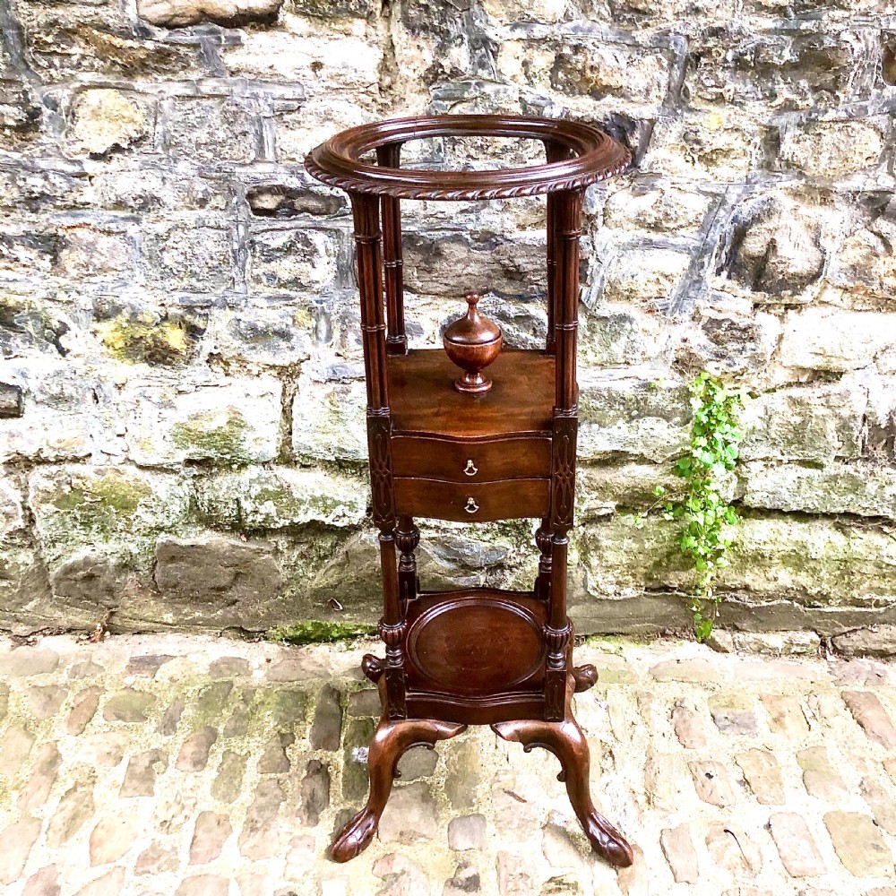 A George III style mahogany washstand 