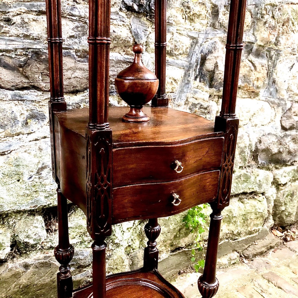 A George III style mahogany washstand  View III