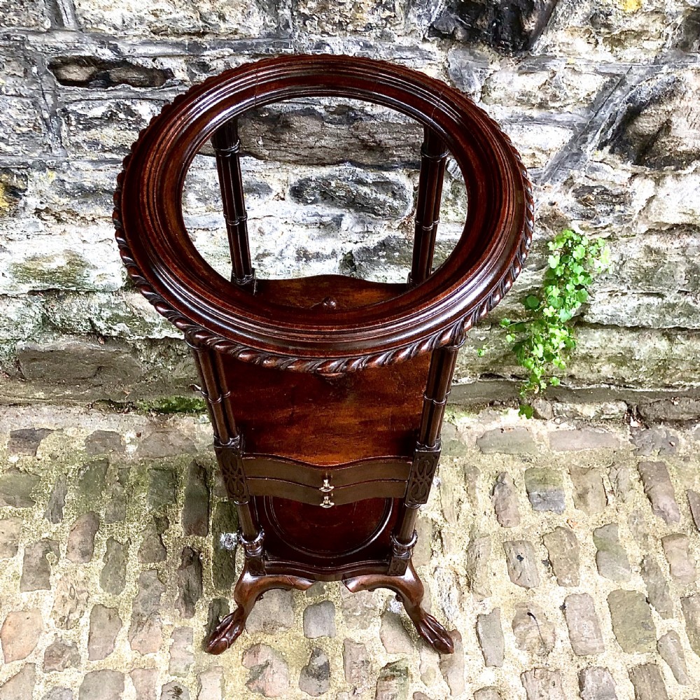 A George III style mahogany washstand  View V
