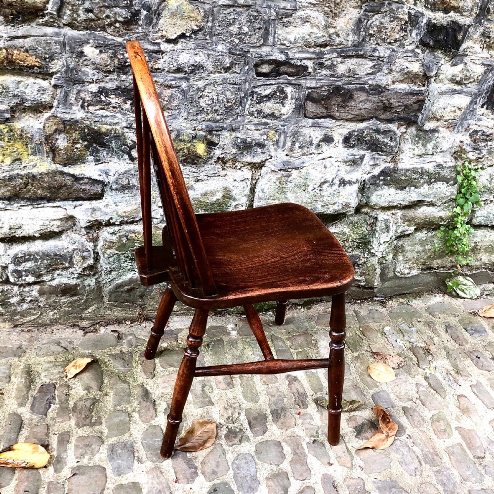 A set of six late 19th century Windsor wheelback chairs View XI
