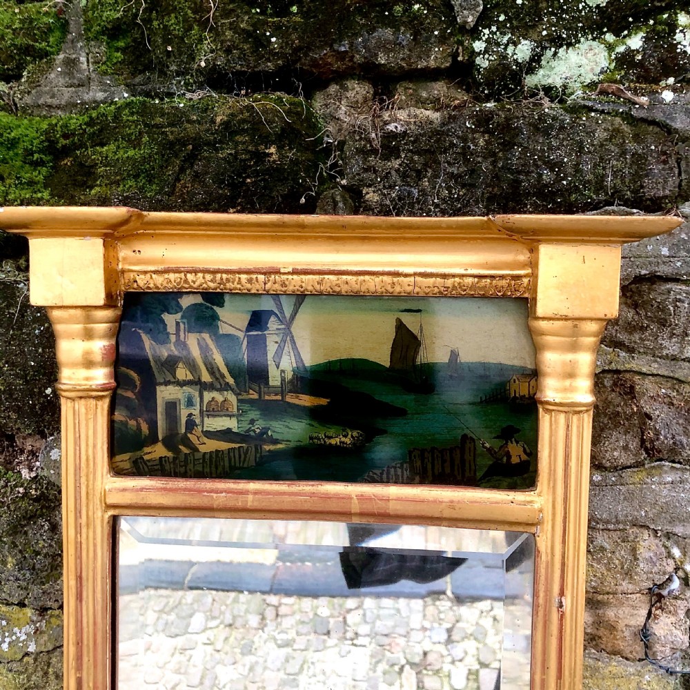 A small Regency pier glass or mirror  View IV
