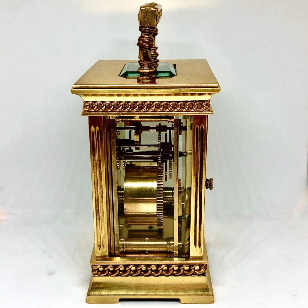 A late 19th century brass carriage clock by Richard & Co  View III