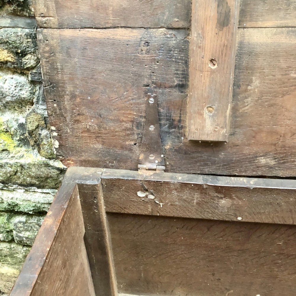 An early 18th century oak coffer View IX