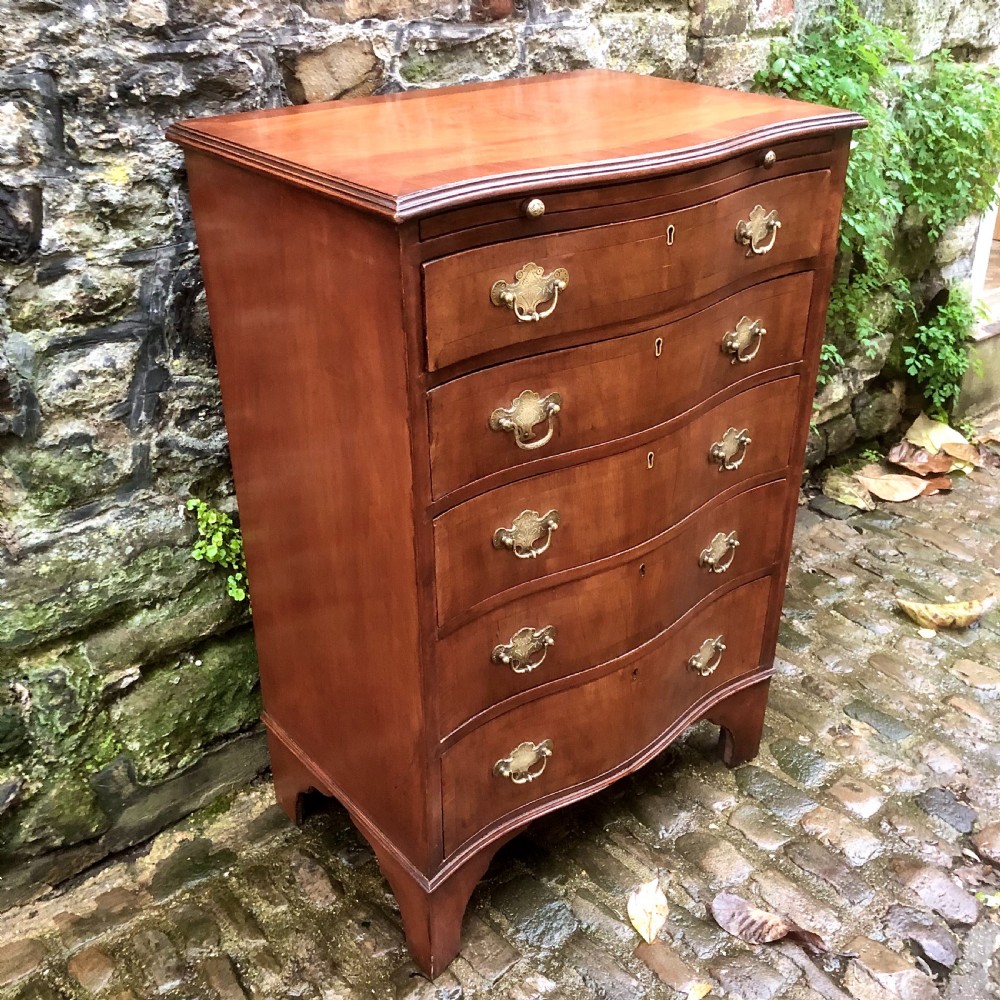 An Edwardian mahogany chest of drawers  View II