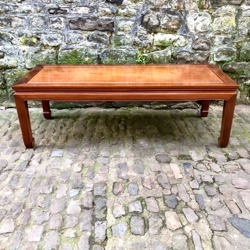A Chinese rosewood coffee table 