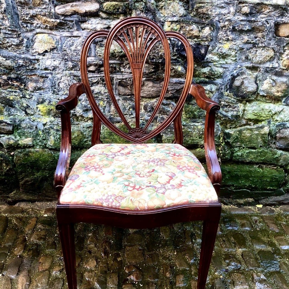 A set of eight Sheraton Revival mahogany dining chairs  View IV