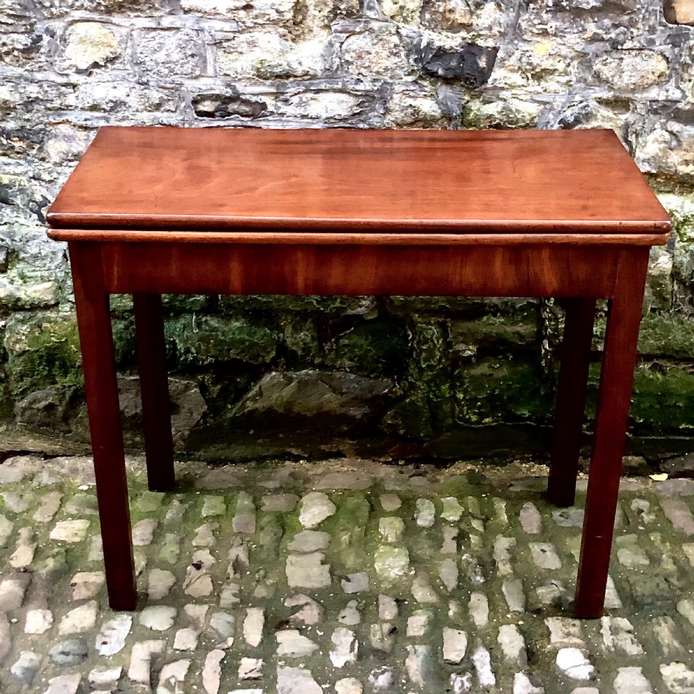 A George III mahogany card table