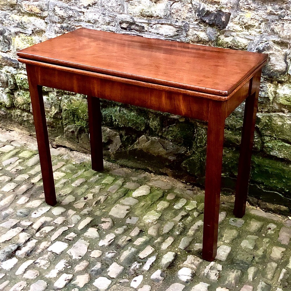 A George III mahogany card table View III