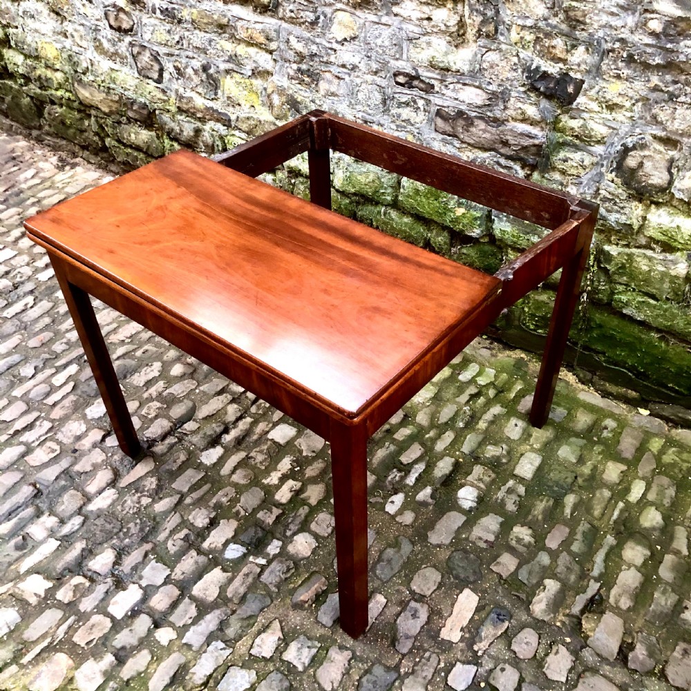A George III mahogany card table View V