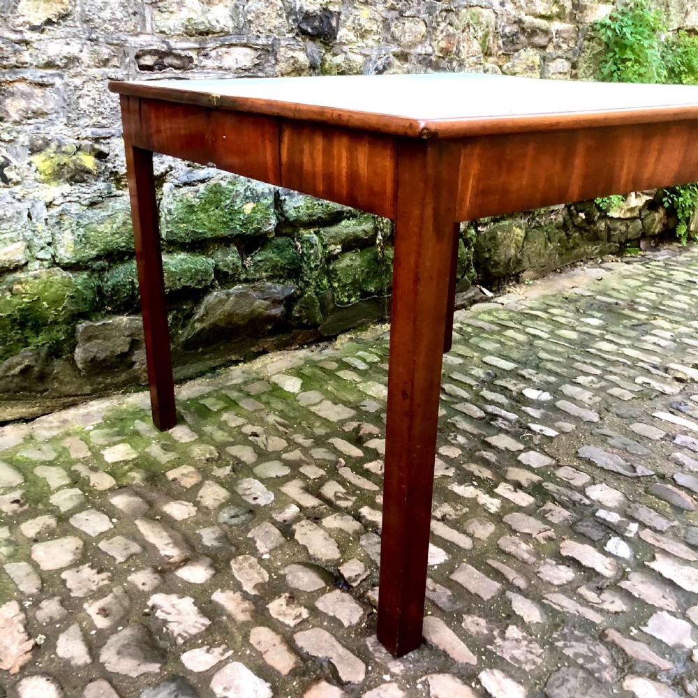 A George III mahogany card table View VIII