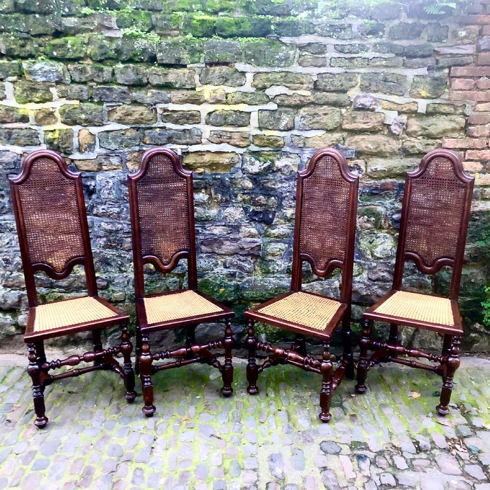 A set of four William and Mary walnut chairs View II