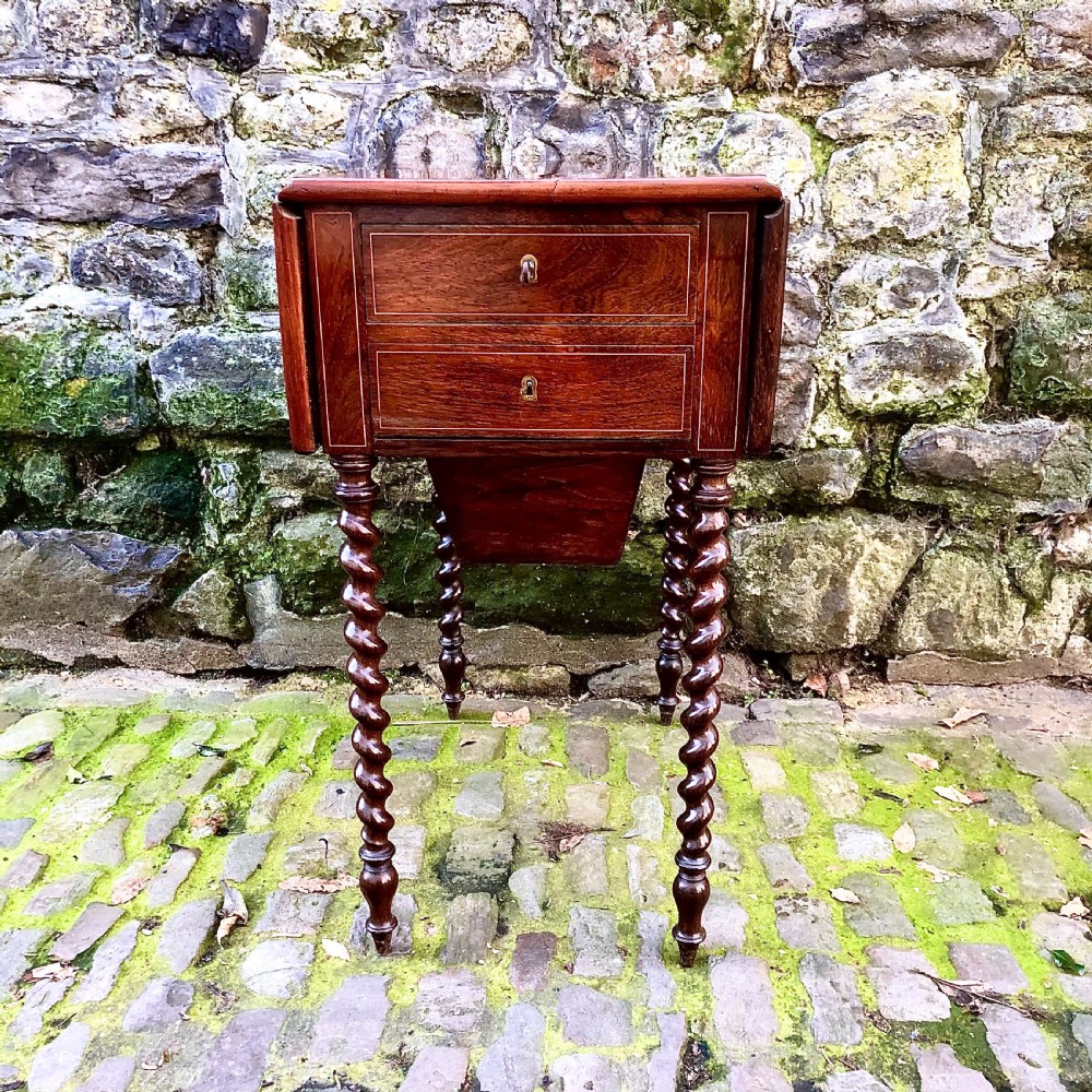 A French Louis Philippe rosewood work table View II