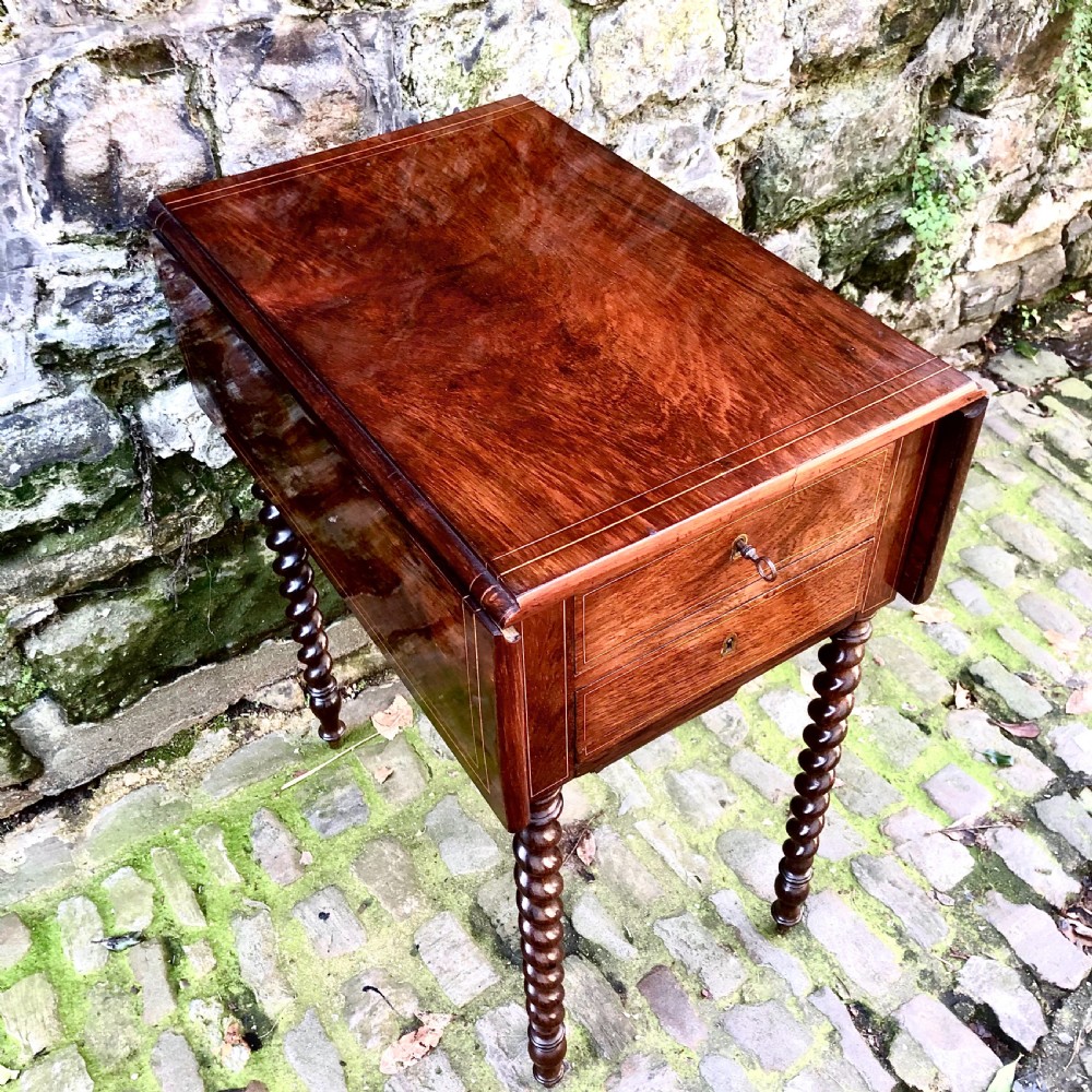 A French Louis Philippe rosewood work table View III