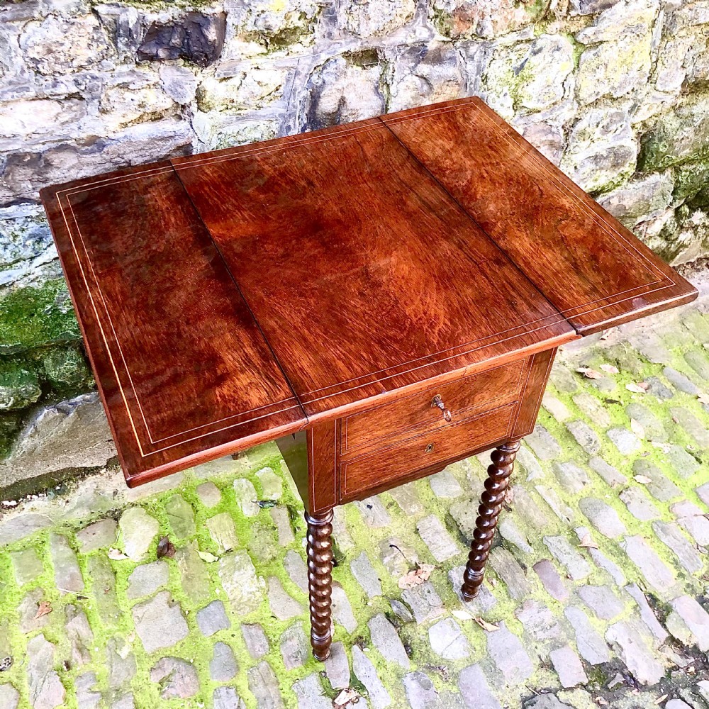 A French Louis Philippe rosewood work table View IV