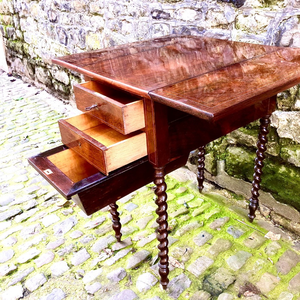 A French Louis Philippe rosewood work table View VII