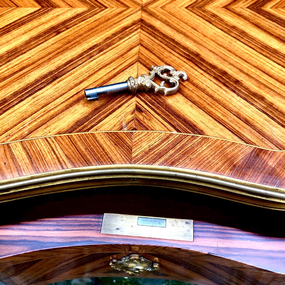 A fine Louis XV style kingwood side table  View X
