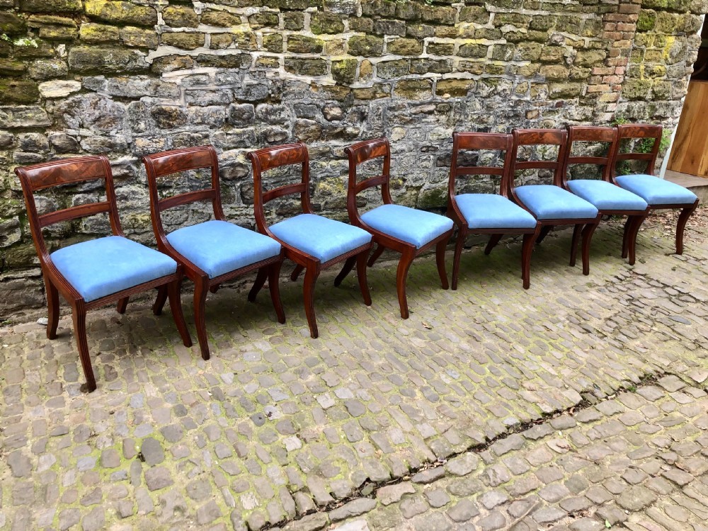 A set of eight Regency mahogany dining chairs  View IV