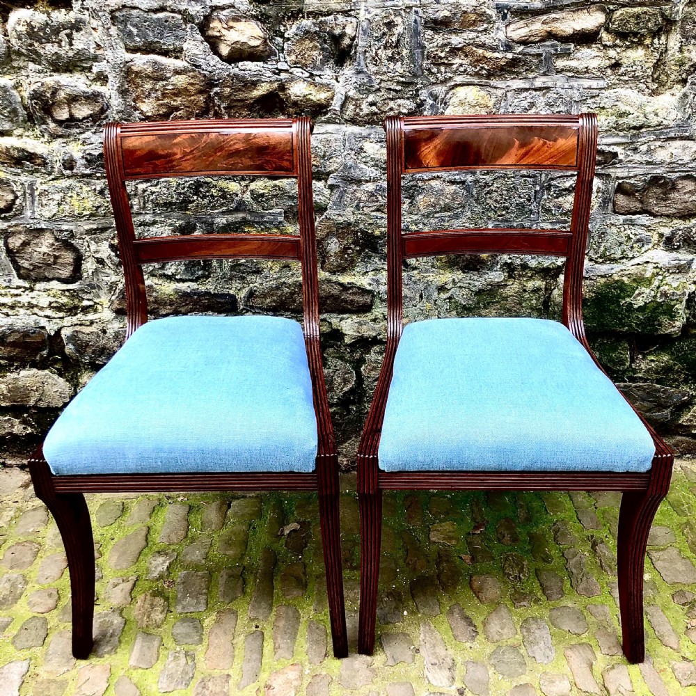 A set of eight Regency mahogany dining chairs  View VII
