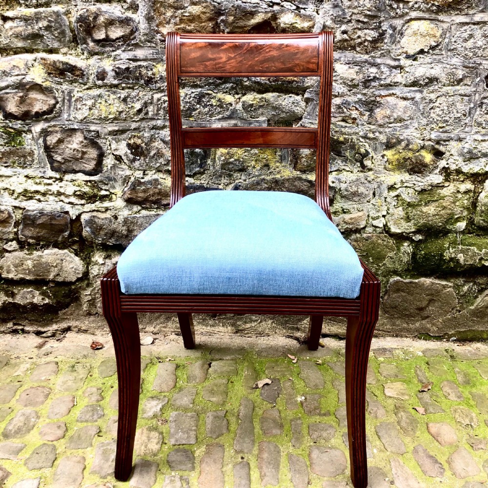 A set of eight Regency mahogany dining chairs  View IX