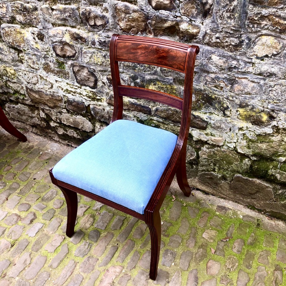 A set of eight Regency mahogany dining chairs  View X