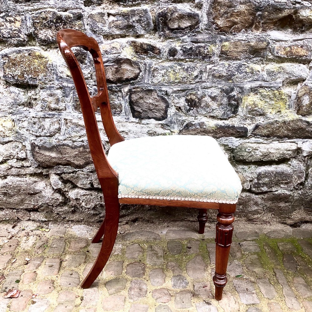 A set of six mid Victorian walnut dining chairs  View IV