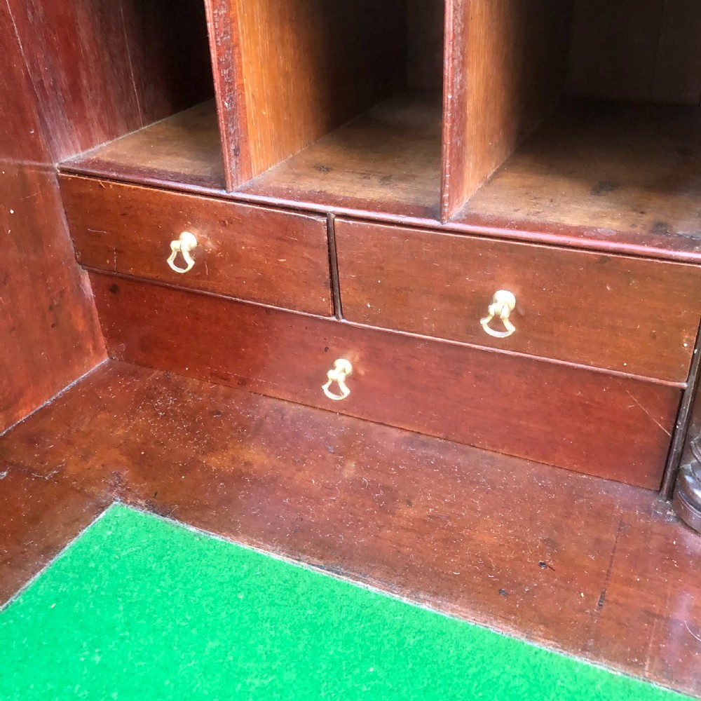 A fine George III mahogany fall-front bureau  View XIII