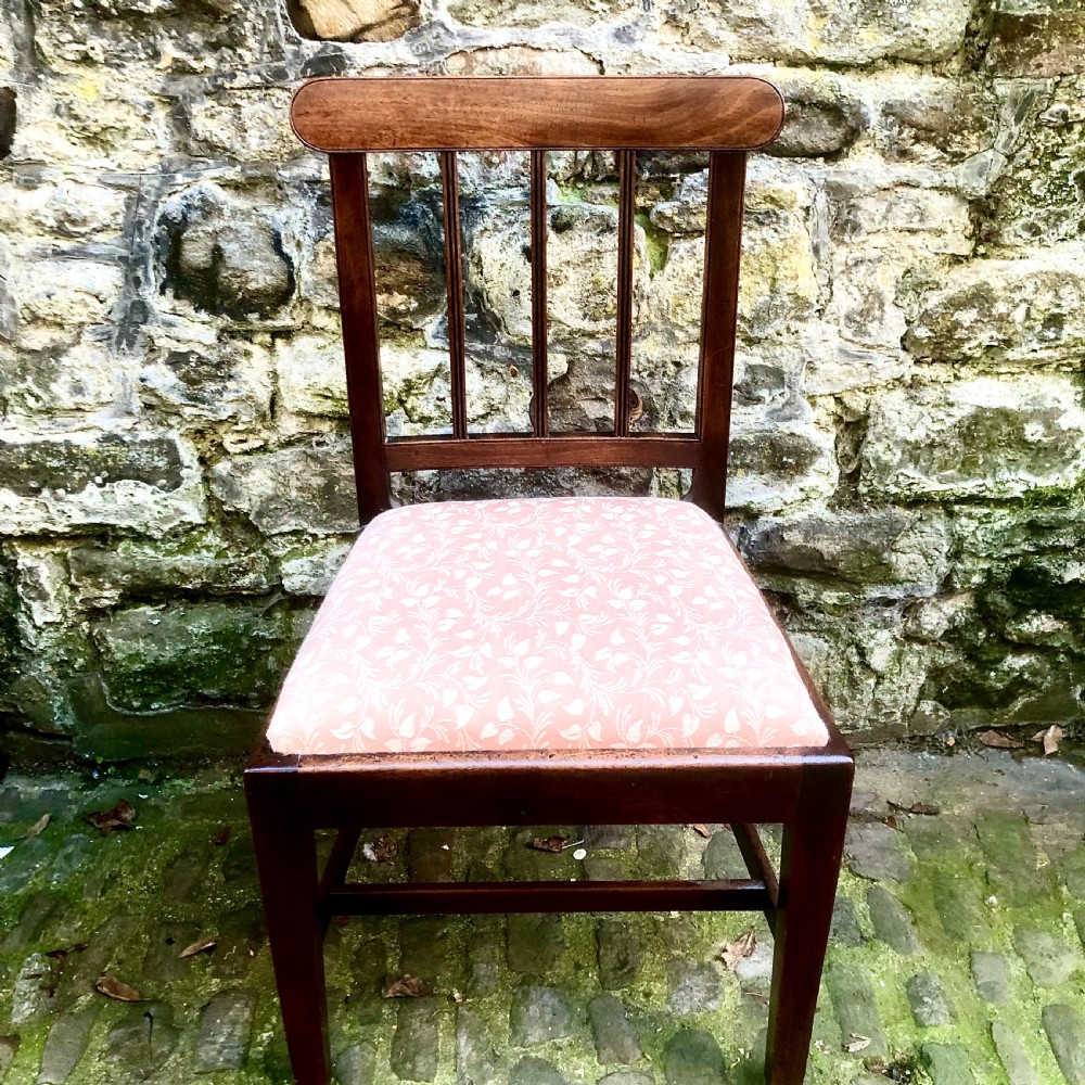 A set of six George III mahogany dining chairs  View IX