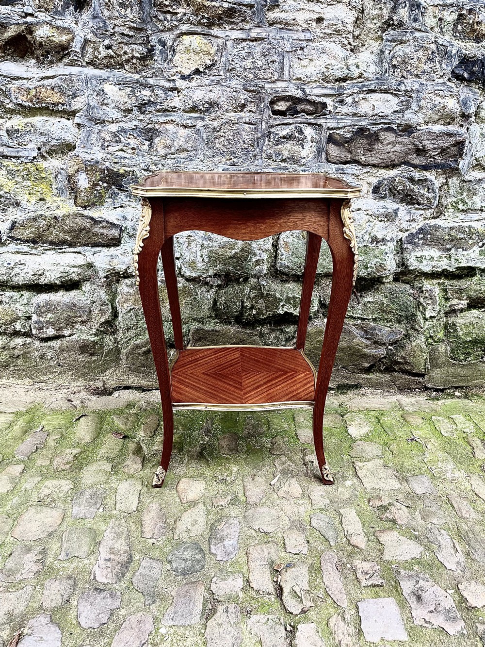 A late 19th century French kingwood lamp table View II