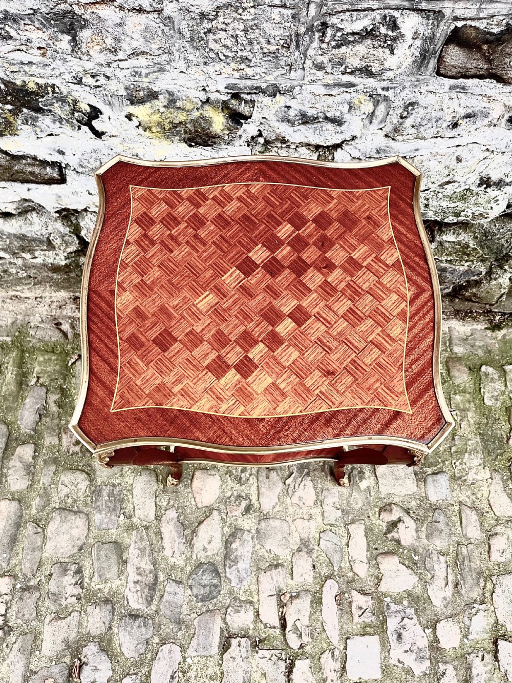 A late 19th century French kingwood lamp table View III